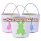 2018 Wholesale Cute Kids Monogram Blank Bunny Easter Bucket