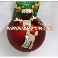 High quality printable 10cm Christmas glass balls in various colors