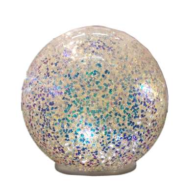 Sequins hand blown led glass ball christmas decoration