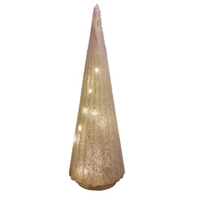 White Glass Tree with LED Light Christmas Tree for Christmas Outdoor Decoration