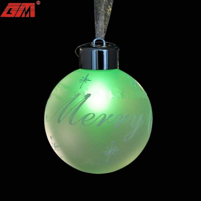 Wholesale 80mm glass hanging christmas decoration ball ornaments